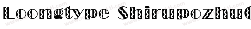 Loongtype ShirupozhuGB Flash字体转换